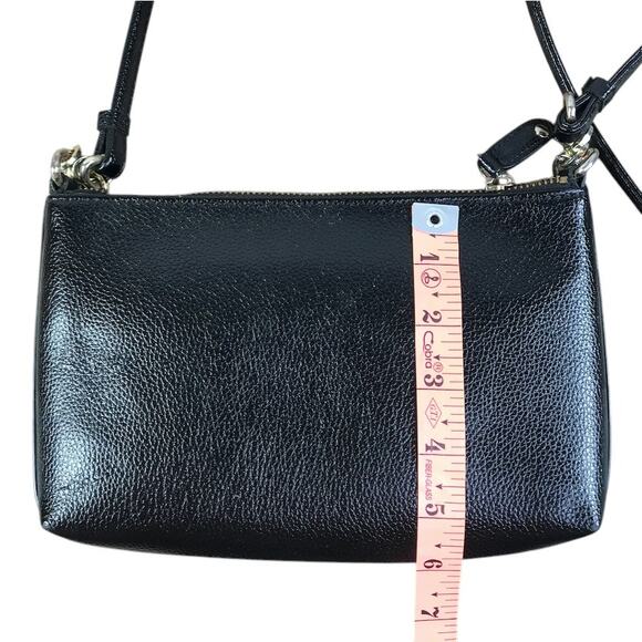 KARL LAGERFELD Paris Ophelia Leather Crossbody Bag Black Small Party Travel City - Picture 9 of 9